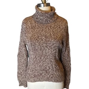 SO GSGC Sweater Turtle Neck Brown Knit Junior Size XL